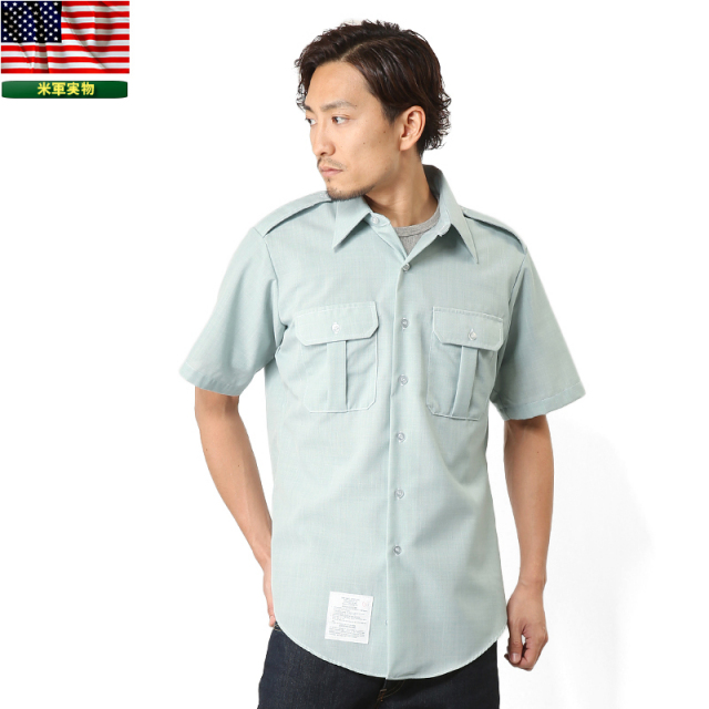 実物 新品 米陸軍 ARMY 半袖ドレスシャツ 米軍放出品ミリタリーファッション 軍服【キャンペーン対象外】【T】