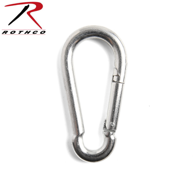 ★カートで割引対象品★【ネコポス便対応】ROTHCO ロスコ G.I.TYPE STEEL カラビナ 100MM【372】【T】