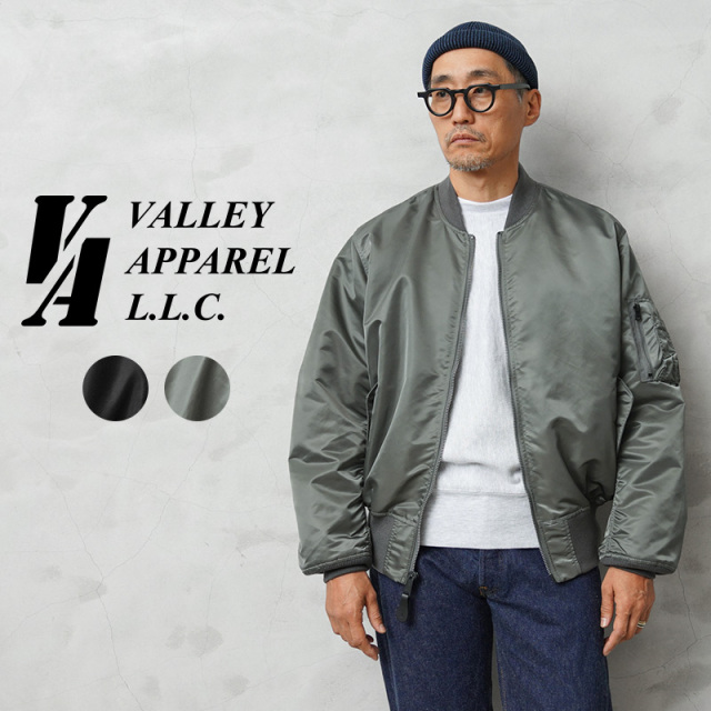 【即日出荷対応】Valley Apparel バレイアパレル VA1003 L-2B フライトナイロンジャケット【キャンペーン対象外】【T】