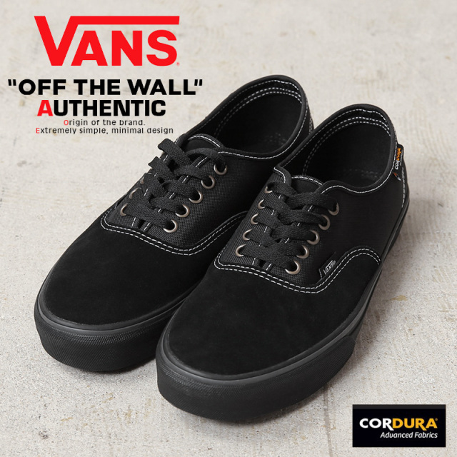 【即日出荷対応】VANS ヴァンズ VN000CRTCJI AUTHENTIC スニーカー SUEDE CORDURA BLACK USA企画 【キャンペーン対象外】【T】