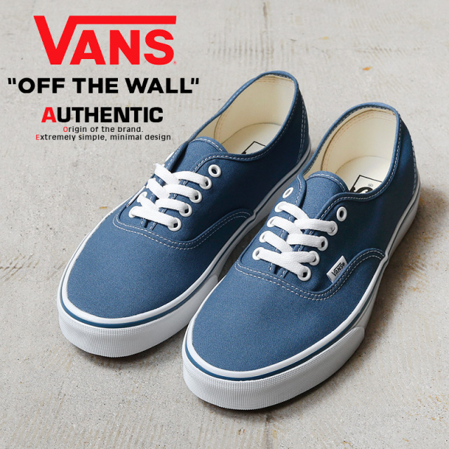 【即日出荷対応】VANS ヴァンズ VN000EE3NVY AUTHENTIC スニーカー NAVY USA企画【キャンペーン対象外】【T】