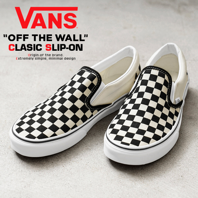 VANS ヴァンズ VN000EYEBWW CLASSIC SLIP-ON スニーカー Checkerboard 