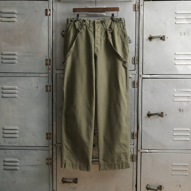 1940s U.S. ARMY M-43 フィールド トラウザーズ サスペンダー付き W85【T】【キャンペーン対象外】