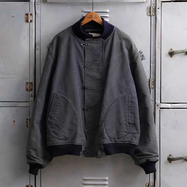 1940s WW2 U.S.Navy フックデッキジャケット Size  48 ビッグサイズ【T】【キャンペーン対象外】