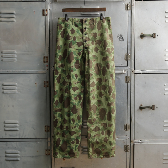 WW2 U.S.M.C. 2nd Pattern ダックハンターカモ HBTトラウザーズ ALMOST DEADSTOCK【T】【キャンペーン対象外】