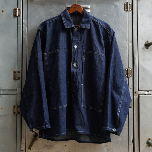 実物 USED 米陸軍 1930s U.S. ARMY M-35 Dungaree Denim Jumper デニムプルオーバージャケット【T】【キャンペーン対象外】