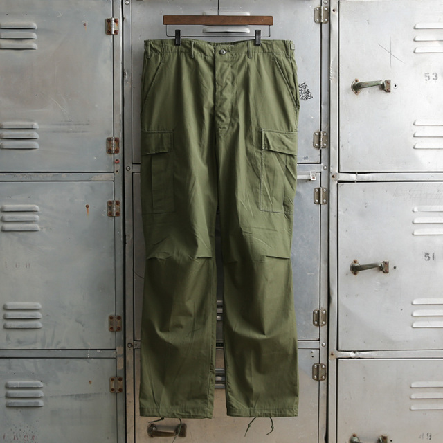 U.S. ARMY 3rd Pattern ジャングルファティーグパンツ OG-107 ポプリン ノンリップ Deadstock Large-Long【T】【キャンペーン対象外】