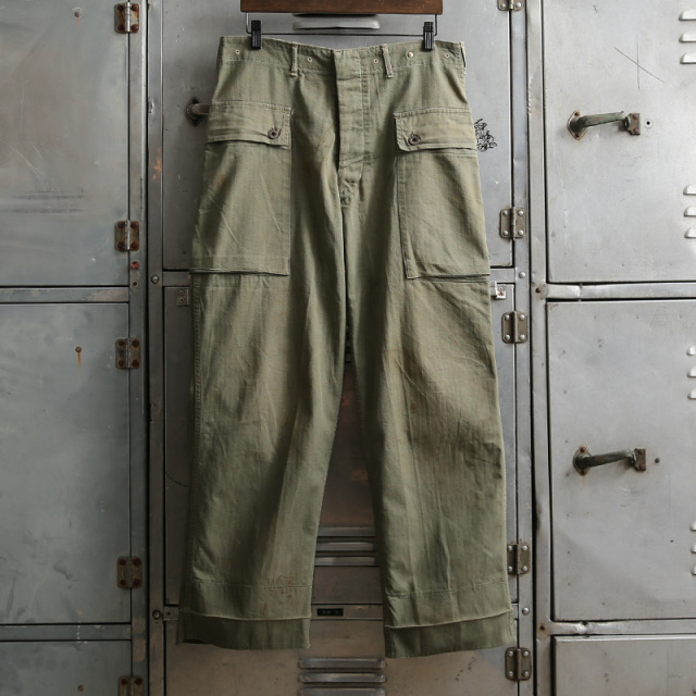 WWII U.S.M.C. P-44 HBT モンキーパンツ オリーブ W34【T】【キャンペーン対象外】