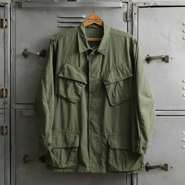 1960s U.S. ARMY ジャングルファティーグジャケット 3rd ノンリップポプリン 内縫い仕様 about Large-Regular【T】【キャンペーン対象外】