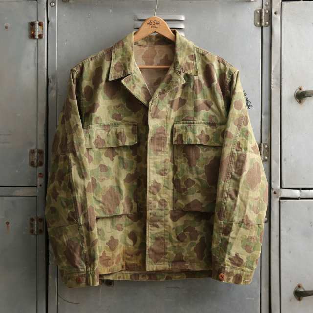 WW2 U.S. ARMY M-43 フロッグスキン ダックハンター HBT カモフラージュジャケット サイズ about 38【T】【キャンペーン対象外】