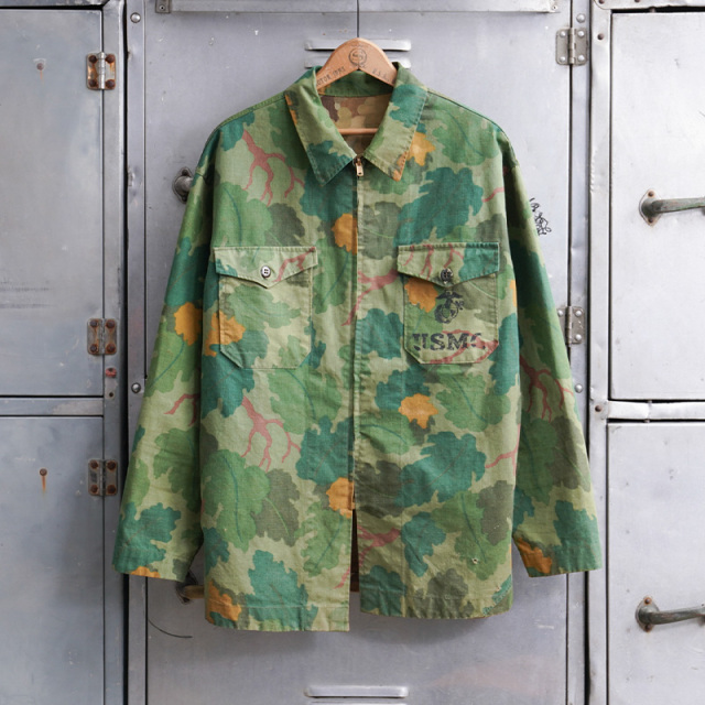 1960s 沖縄ローカルメイド USMC ミッチェル迷彩 リバーシブルジャケット about Lサイズ【T】【キャンペーン対象外】