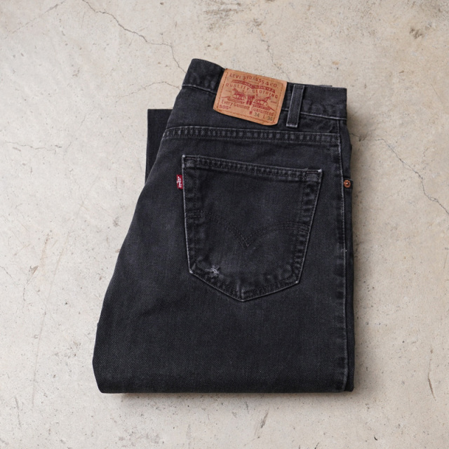 2000s Levi's 505 ブラックデニムパンツ Made in USA W34 L36【T】【キャンペーン対象外】