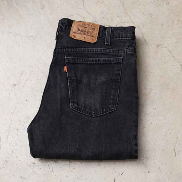 1990s Levi's 517 ブラックデニムパンツ Made in USA W36【T】【キャンペーン対象外】