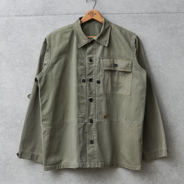 WWII U.S.M.C. P-44 HBT ユーティリティジャケット about 42【T】【キャンペーン対象外】