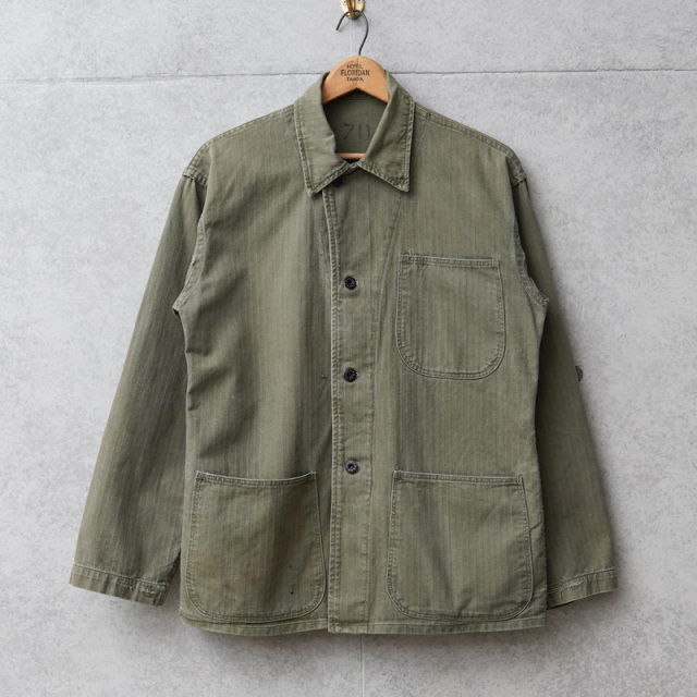 1940s WW2 U.S.NAVY N-3 HBT ユーティリティジャケット about 38サイズ【T】【キャンペーン対象外】