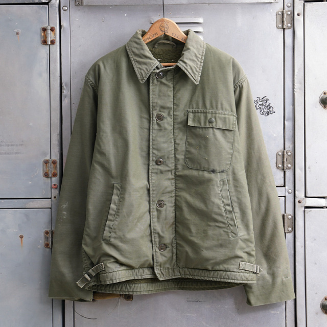 1980s U.S.NAVY A-2 デッキジャケット about MEDIUM【T】【キャンペーン対象外】