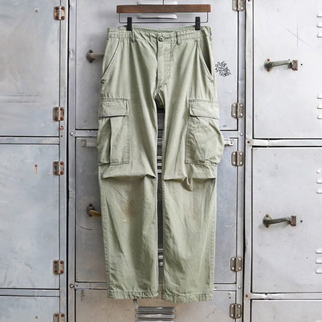 1968s U.S. ARMY 4th Pattern ジャングルファティーグパンツ リップストップコットン SMALL-REGULAR【T】【キャンペーン対象外】