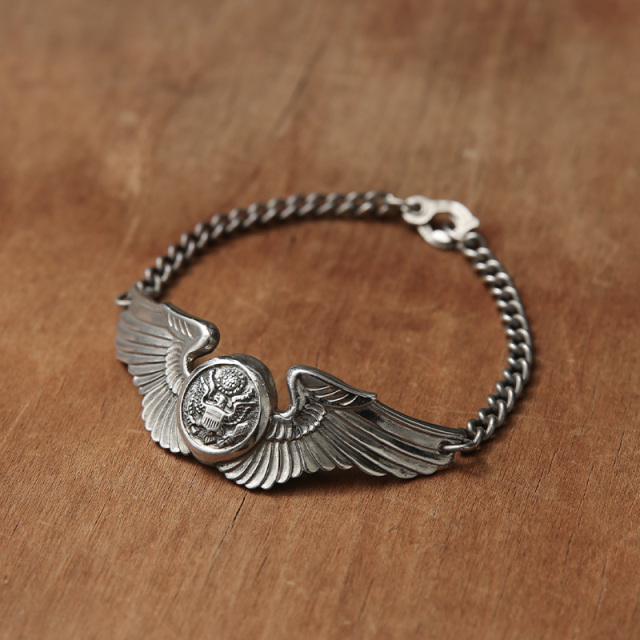 WW2 US ARMY AIR CORPS エアクルー ウィングブレスレット【T】【キャンペーン対象外】
