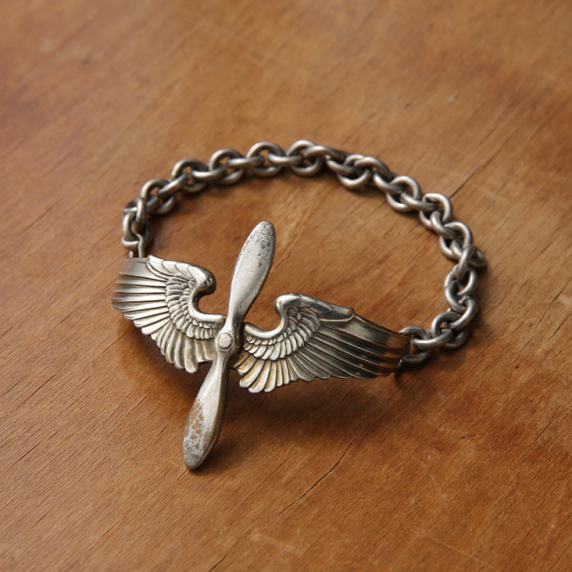 Vintage U.S.A.A.F. PILOT WING＆PROPELLER ブレスレット【T】【キャンペーン対象外】