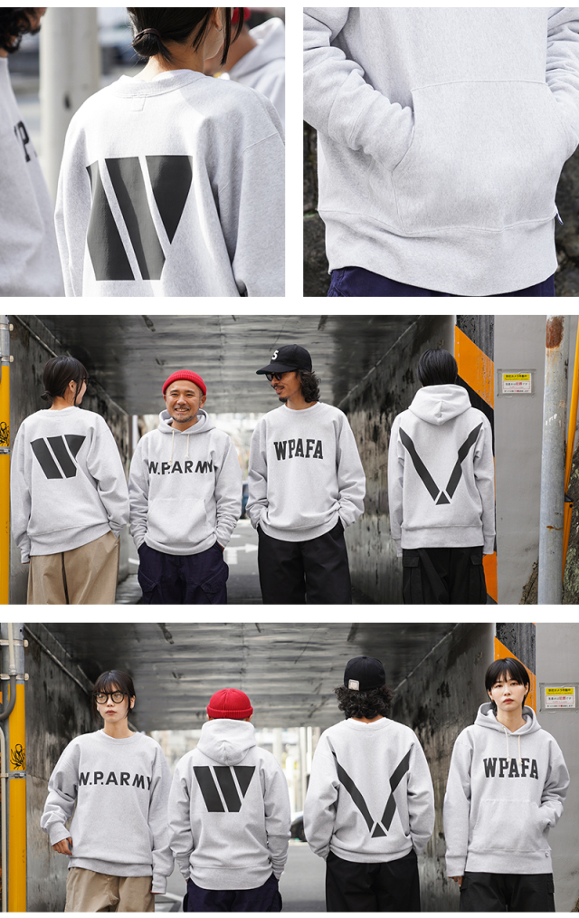 WAIPER.inc “W.P.ARMY” USコットン スウェットパーカー WP143 WAIPER.inc “WPAFA” USコットンスウェットパーカー