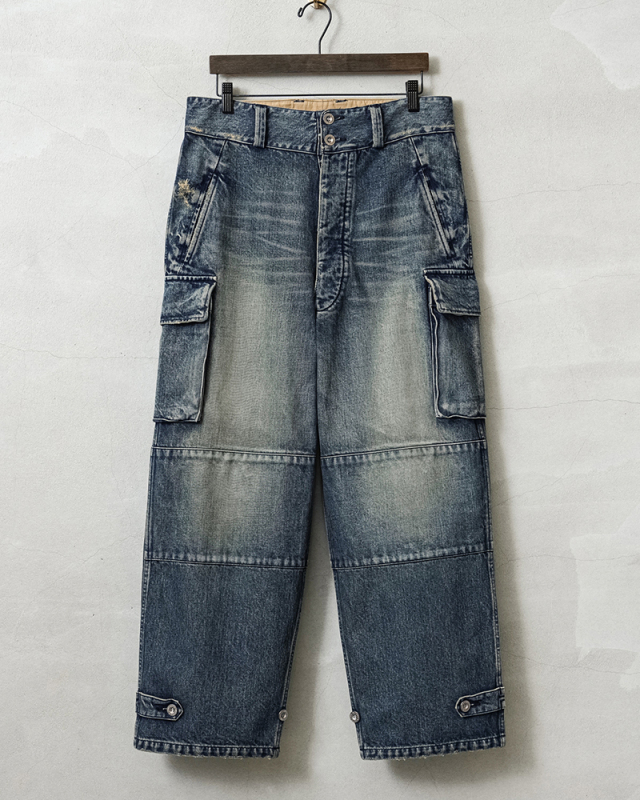 新品未使用 25FW新作 リベレイダース M-47 デニムカーゴ L 34 M47 CARGO TROUSER | 岡山デニム通販のRipo trenta anni(リポトレンタ