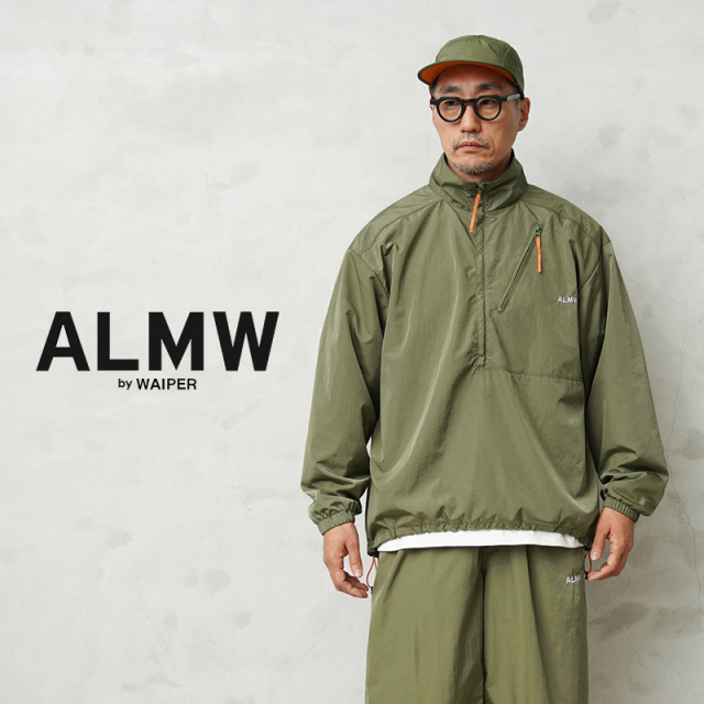【10月上旬頃入荷予定】ALMW by WAIPER WILA-NPO NYLON HALF ZIP PULLOVER【キャンペーン対象外】【T】