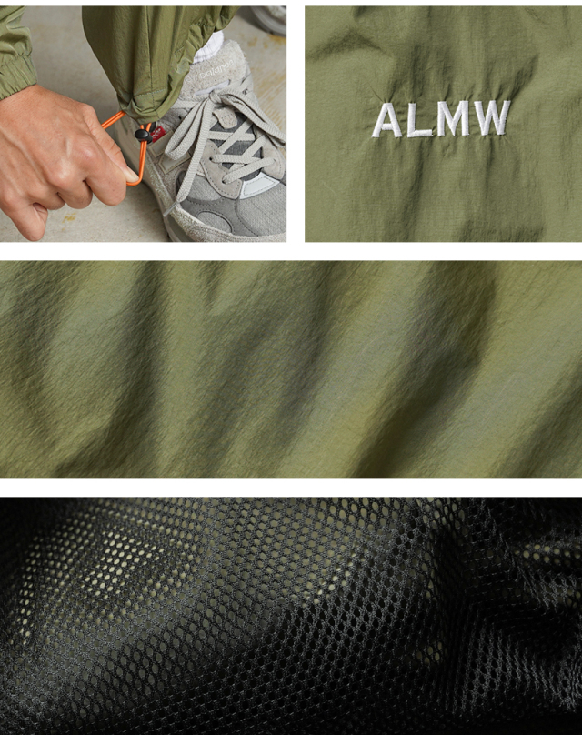 ALMW by WAIPER ナイロン セットアップ 受注生産】【4月上旬頃入荷予定】ALMW by WAIPER WILA-NPO NYLON