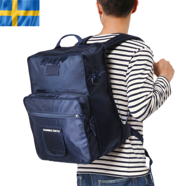 実物 新品 スウェーデン軍 シビルディフェンス ナイロンリュックサック【キャンペーン対象外】【T】ミリタリー