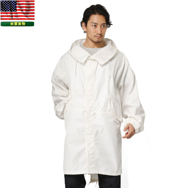 実物 米軍 スノーカモ モッズコート USED コットン×ナイロン 米軍放出品 【キャンペーン対象外】 ミリタリーファッション 軍服【T】