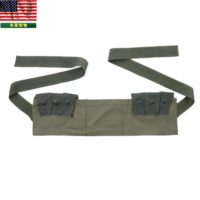 実物 米軍 G.I. コットンバンダリアポーチ USED 米軍放出品【キャンペーン対象外】【T】ミリタリー
