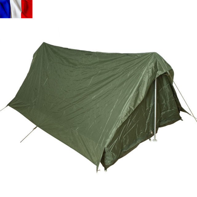 実物 新品 フランス軍 F1 テントセット 2人用 オリーブ【キャンペーン対象外】【I】ミリタリー