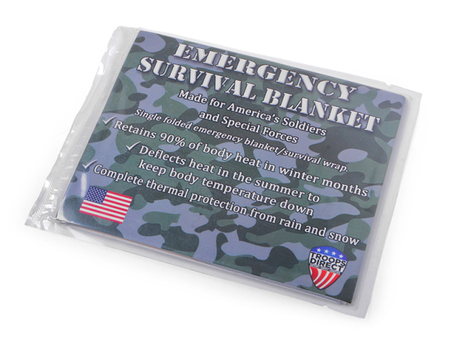 【限定セール！】 新品 米軍実用品 エマージェンシー・サバイバル・ブランケット アウトドア寝具