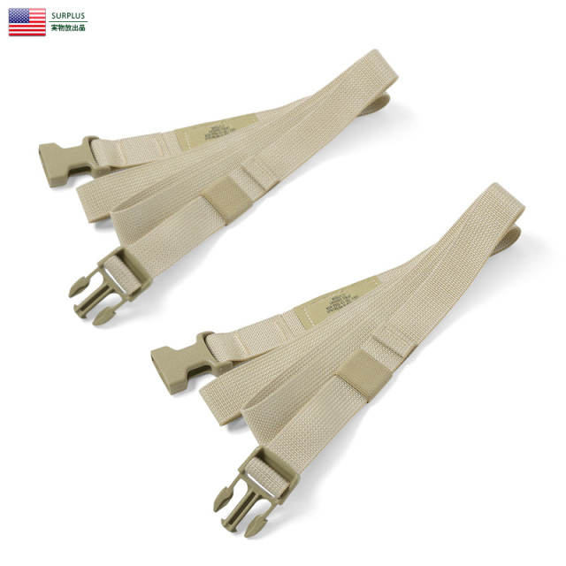 【ネコポス便対応】実物 新品 米軍 MOLLE II LASHING ストラップ 2本セット DESERT TAN ミリタリー【キャンペーン対象外】【T】
