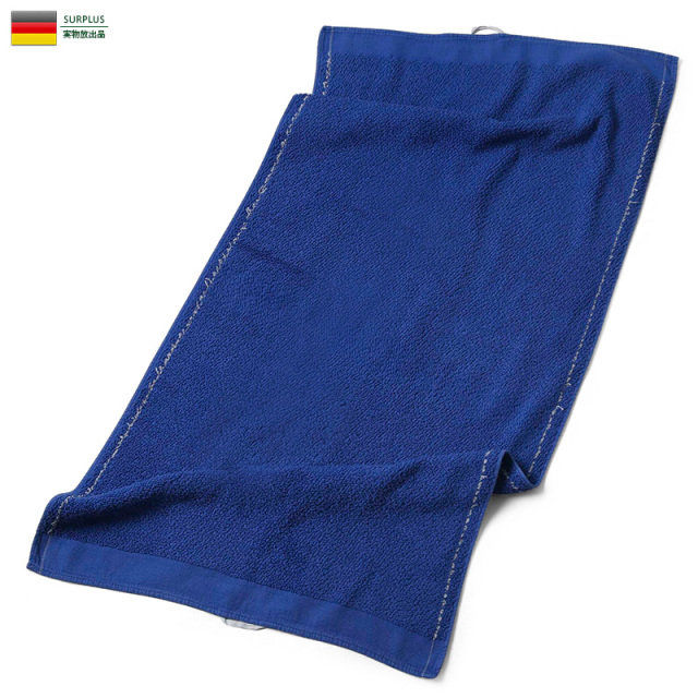 【ネコポス便対応】実物 USED ドイツ軍 タオル BLUE ミリタリー 軍放出品【キャンペーン対象外】【I】