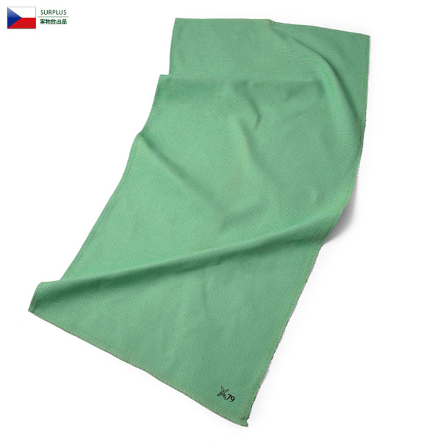 ☆今だけ15%OFF☆【ネコポス便対応】実物 新品 チェコ軍 タオル GREEN ミリタリー 軍放出品【キャンペーン対象外】【T】