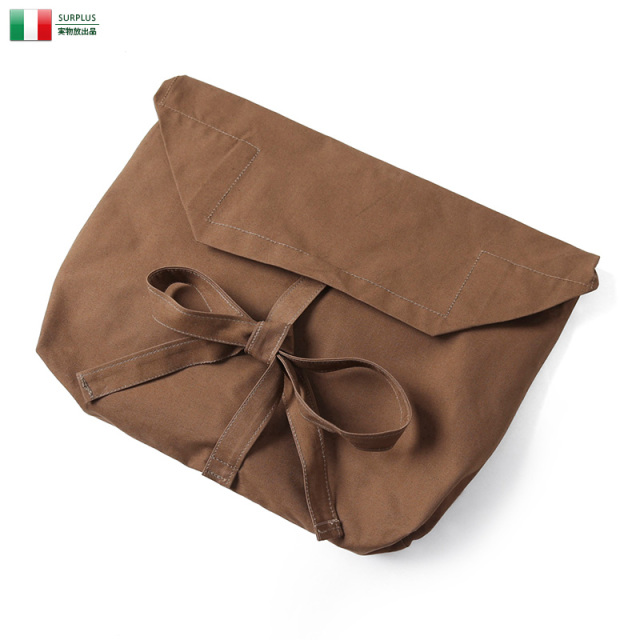 【ネコポス便対応】実物 新品 イタリア軍 コットンバッグ ミリタリー 軍放出品【キャンペーン対象外】【I】