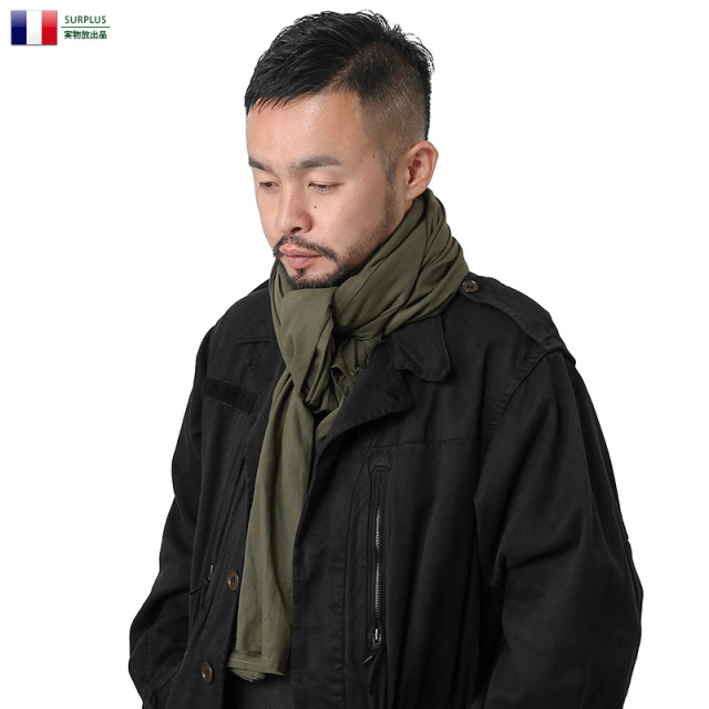 実物 新品 フランス軍 コットンスカーフ ミリタリー 軍放出品 ファッション【キャンペーン対象外】【T】