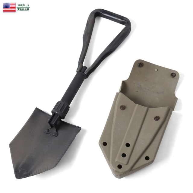 実物 USED 米軍 ENTRENCHING TOOL フォールディングショベル カバーセット 米軍放出品 ミリタリー【キャンペーン対象外】【T】