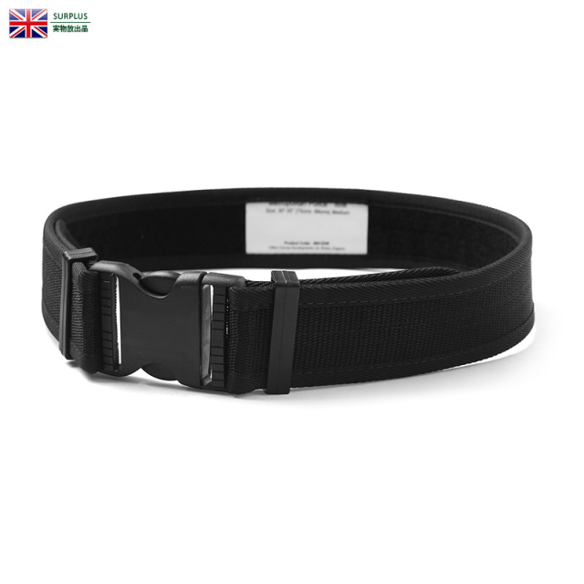 実物 新品 イギリス軍 ナイロン パレードベルト BLACK 軍放出品 ミリタリーファッション【キャンペーン対象外】【T】