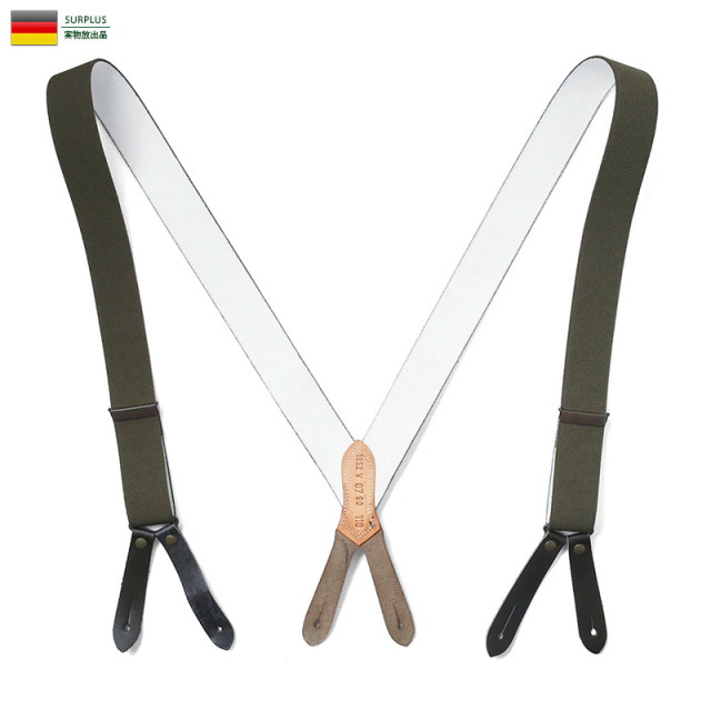 【ネコポス便対応】実物 新品 ドイツ軍 BW Y型サスペンダー #1 軍放出品 ミリタリーファッション【キャンペーン対象外】【T】