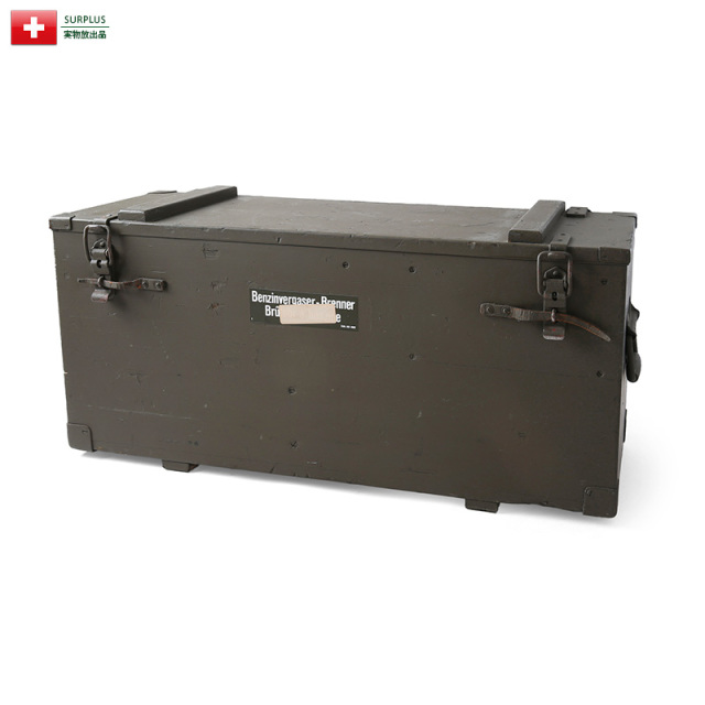 実物 USED スイス軍 ガソリンバーナー用ウッドボックス 軍放出品 ミリタリー【キャンペーン対象外】【T】［北海道沖縄離島配送不可］【K】