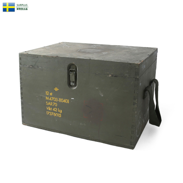 ☆今だけ15%OFF☆実物 USED スウェーデン軍 コンパートメント ウッドボックス【別途送料3,300円】 軍放出品 ミリタリー【キャンペーン対象外】【I】