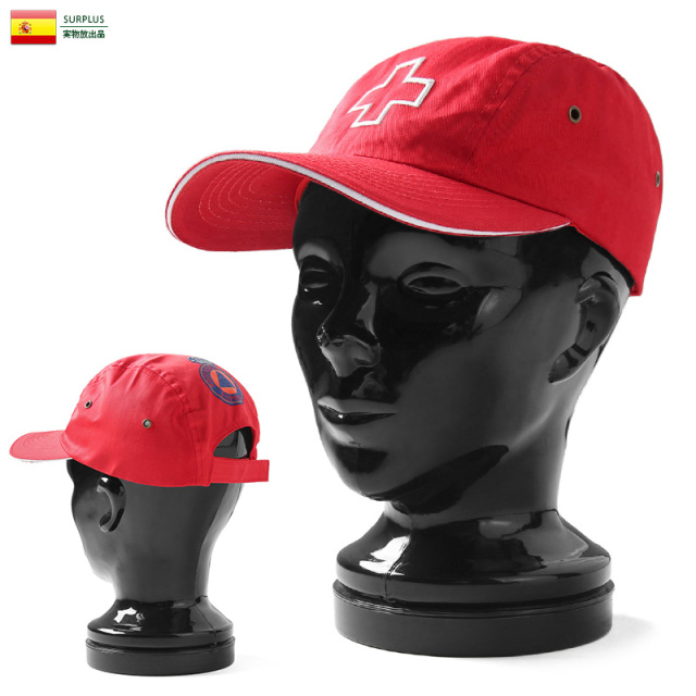 実物 新品 スペイン軍 赤十字 レッドクロス キャンプキャップ #2 帽子 軍放出品 ミリタリーファッション【キャンペーン対象外】【T】