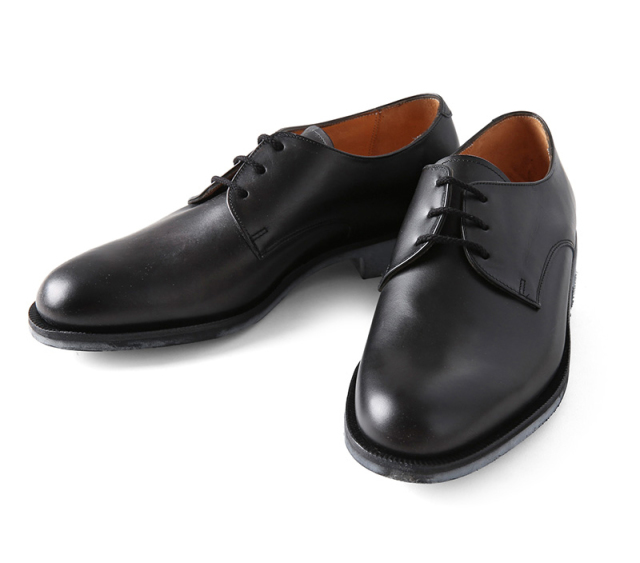 DEADSTOCK FRENCH ARMY OFFICER SHOES-HARDRIGE-(ブラック