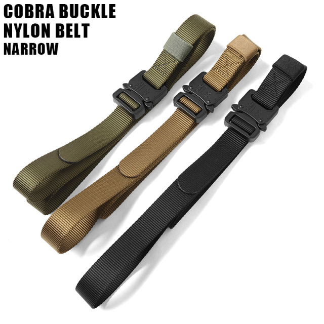 ★カートで割引対象品★【ネコポス便対応】新品 GW0115 COBRA BUCKLE ナイロンベルト NARROW ミリタリーファッション【T】