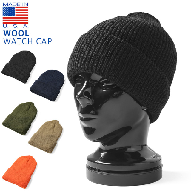 ★カートで割引対象品★【ネコポス便対応】MADE IN USA WOOL WATCH ウール ワッチキャップ【Sx】【T】