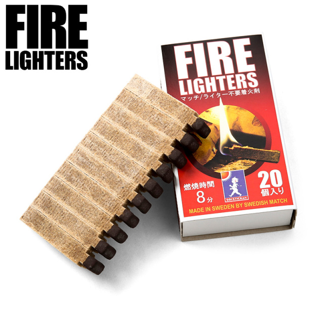 FIRE LIGHTERS ファイヤーライターズ マッチ型着火剤 スウェーデン製【キャンペーン対象外】【T】