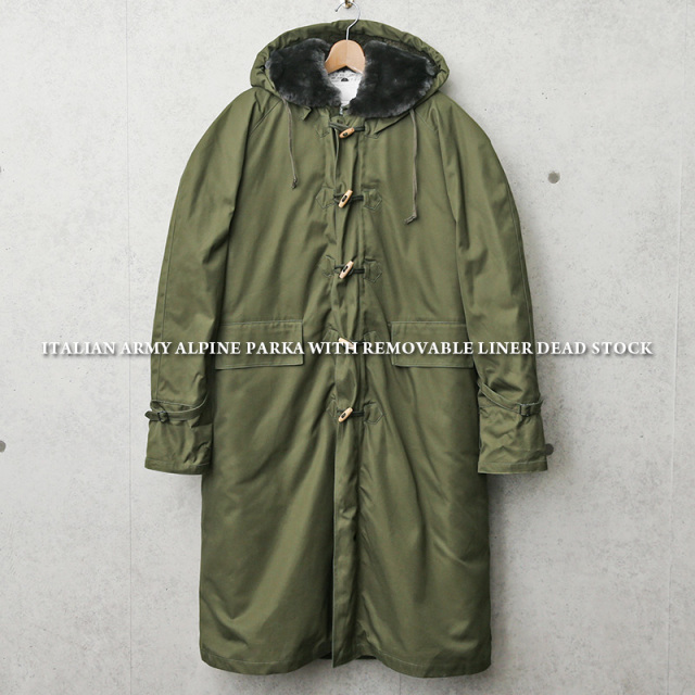 実物 新品 デッドストック イタリア軍 アルパインパーカー ライナー付き【キャンペーン対象外】 軍服 ミリタリーファッション【I】