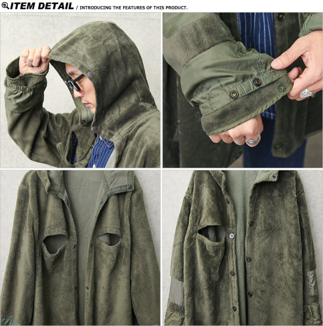 ドイツ軍 ボアパーカーライナー ミリタリーファッション 軍服 