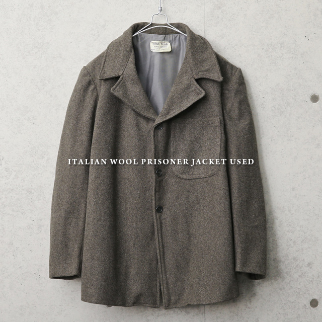 実物 USED イタリア プリズナー ウールジャケット【キャンペーン対象外】 軍服 ミリタリーファッション【I】